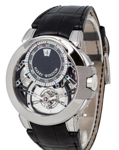 Harry Winston Ocean Tourbillon Jumping Hour OCEMTJ45WW001 Replica Watch